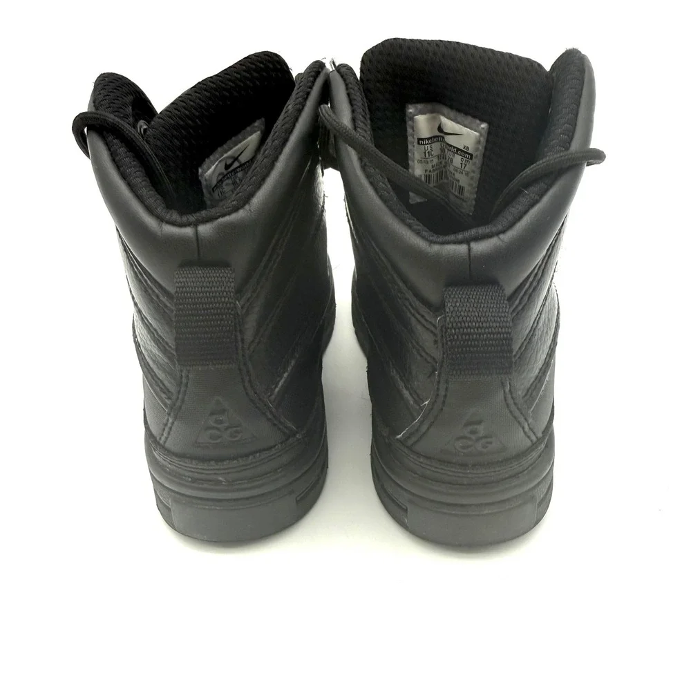 Nike ACG Kids 11C Black Duck Boots High Top Outdoor Hiking Winter Shoes